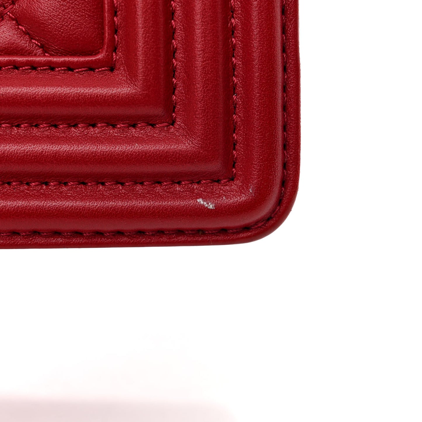 Calfskin Medium Boy Logo Top Handle Flap Red