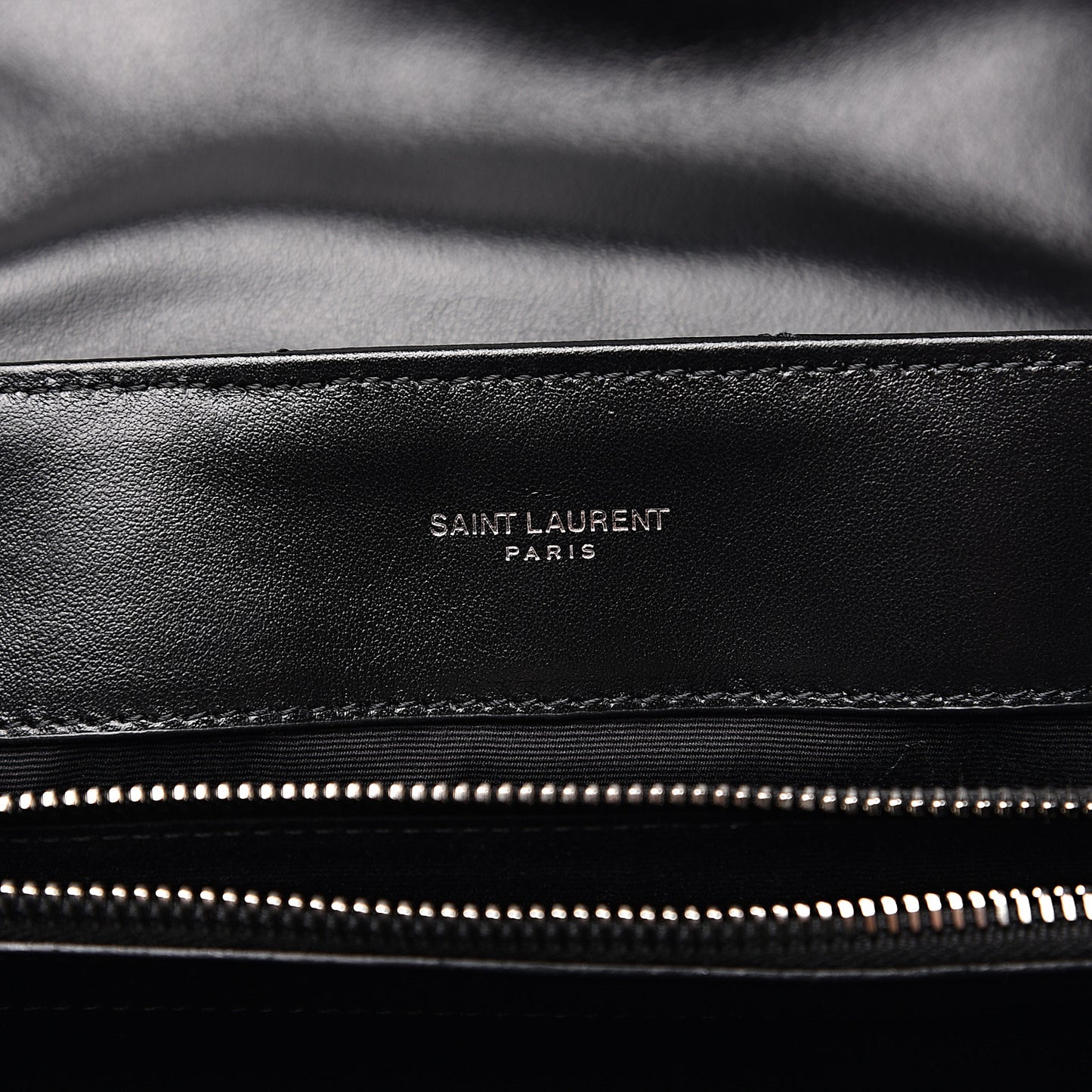Calfskin Y Quilted Monogram Medium Loulou Chain Satchel Black