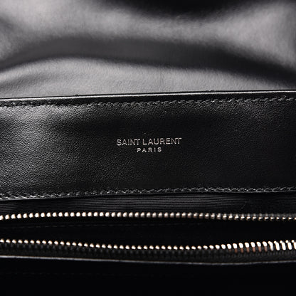 Saint Laurent Calfskin Y Quilted Monogram Medium Loulou Chain Satchel Black 6 of 11