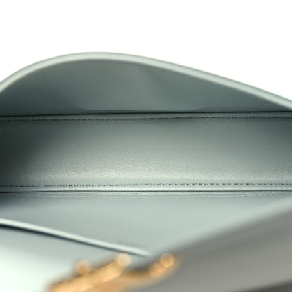 Celine Shiny Calfskin Triomphe Shoulder Bag Soft Blue 4 of 9