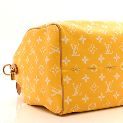 Louis Vuitton Calfskin Monogram Speedy P9 Bandouliere 40 Yellow 9 of 14