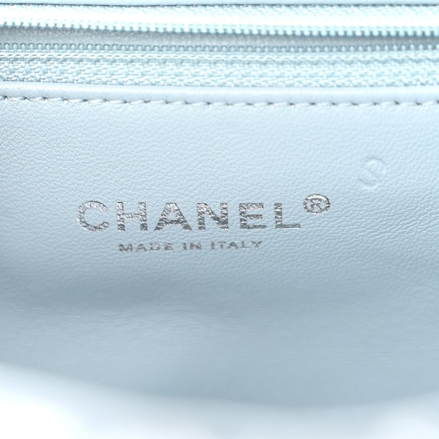 Sequin Large Waterfall Flap Light Blue