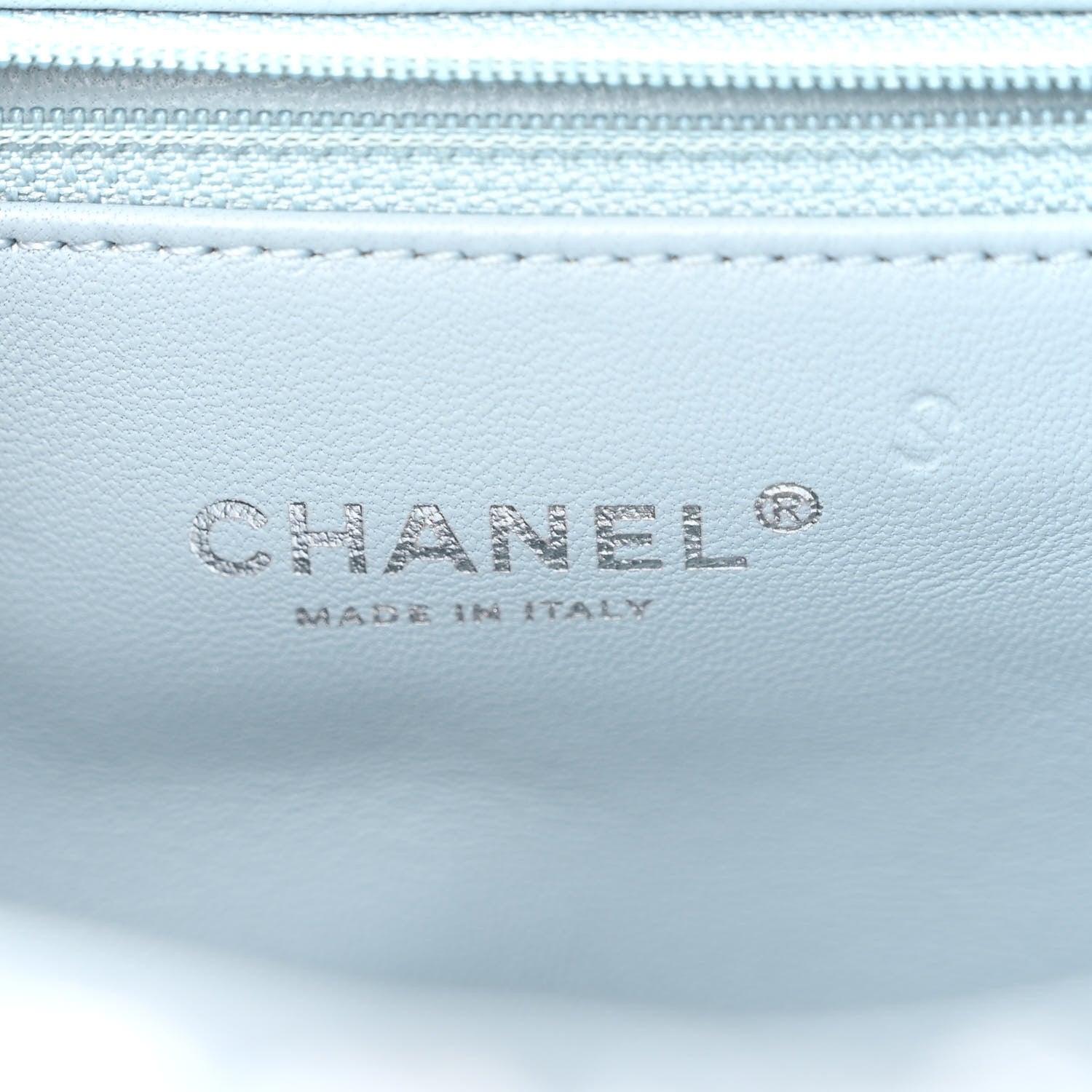 Chanel Sequin Large Waterfall Flap Light Blue 6 of 10