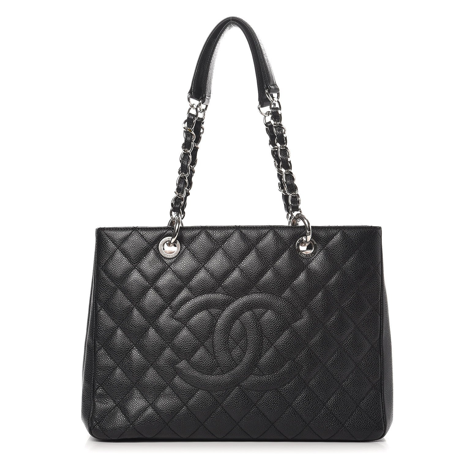 Chanel Caviar Quilted Grand Shopping Tote GST Black 1 of 7