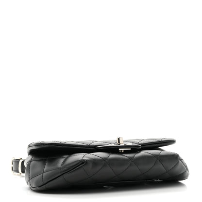 Chanel Calfskin Quilted CC Uniform Flap Belt Bag Black 4 of 10