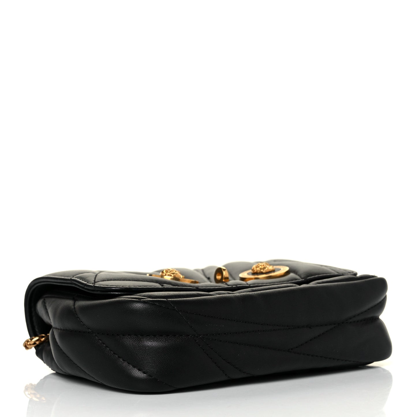 Nappa Quilted Icon Small Crossbody Bag Black