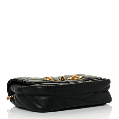 Versace Nappa Quilted Icon Small Crossbody Bag Black 3 of 8