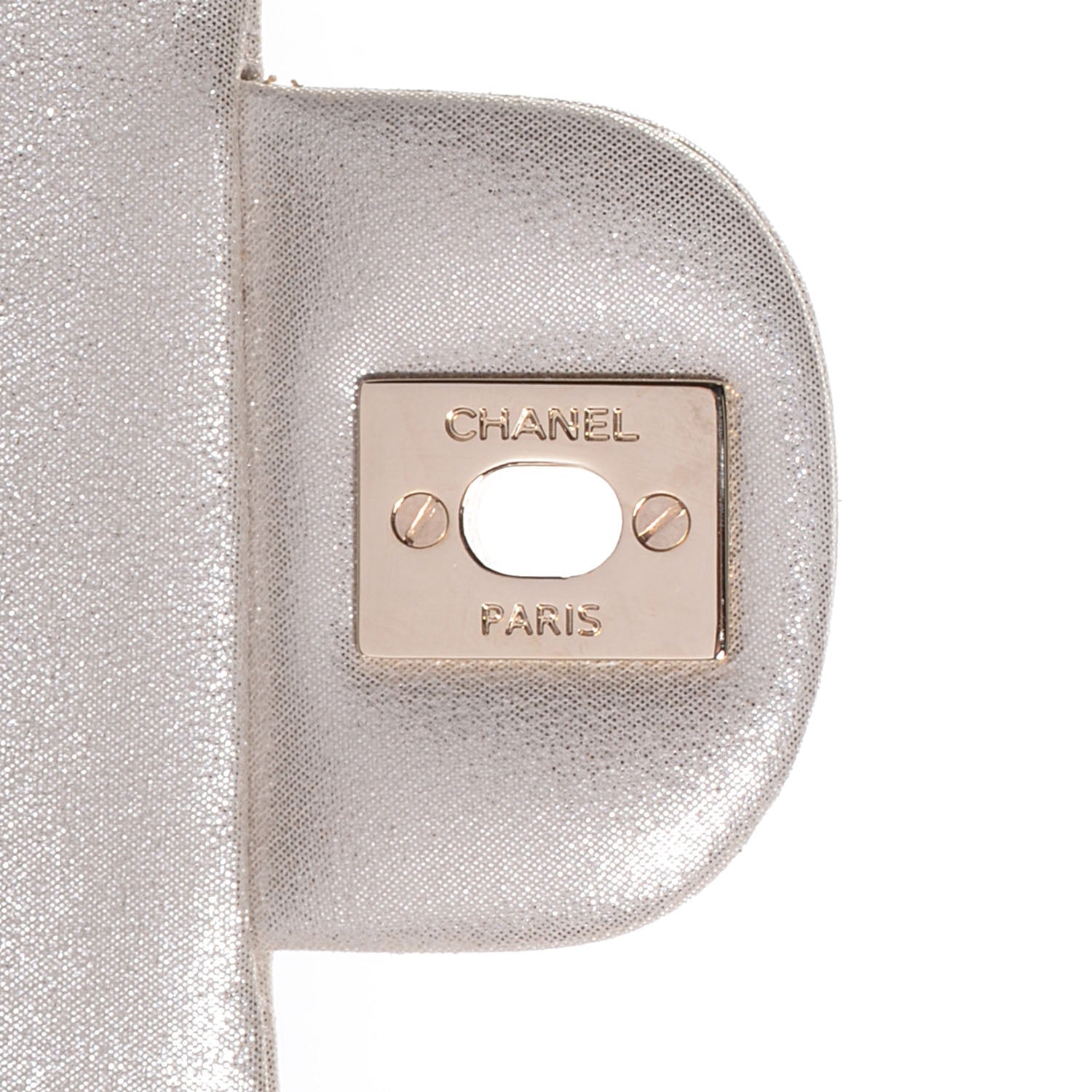 Chanel Iridescent Calfskin Medium Double Flap Light Gold 8 of 8