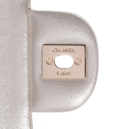 Chanel Iridescent Calfskin Medium Double Flap Light Gold 8 of 8
