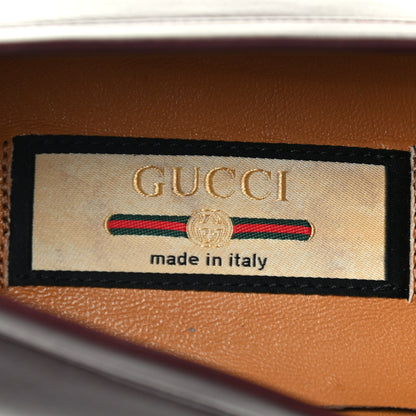 Gucci Calfskin Web Interlocking G Tassel Loafers 37 Ruby Bordeaux 7 of 8