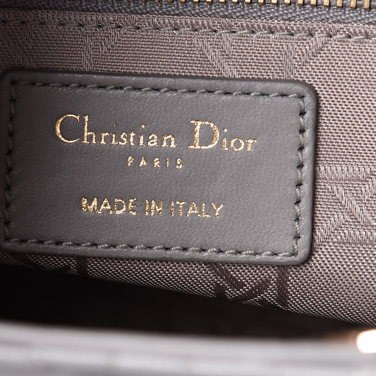 Lambskin Cannage Small My Lady Dior Gris