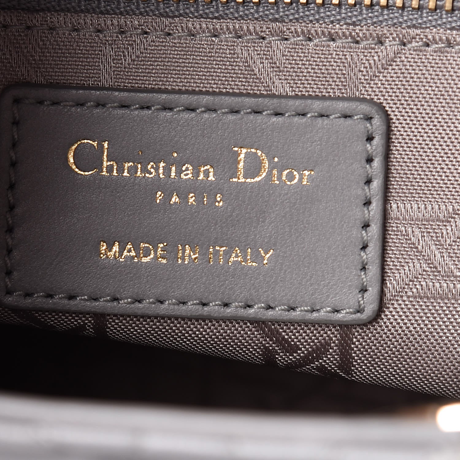 Christian Dior Lambskin Cannage Small My Lady Dior Gris 6 of 12