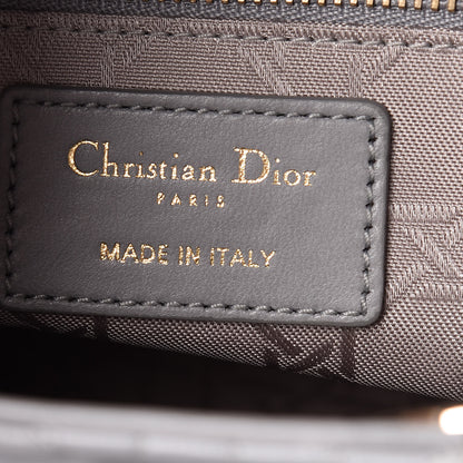 Christian Dior Lambskin Cannage Small My Lady Dior Gris 6 of 12