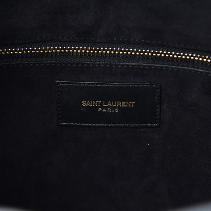 Saint Laurent Calfskin Classic Duffle 6 Black 32 of 36