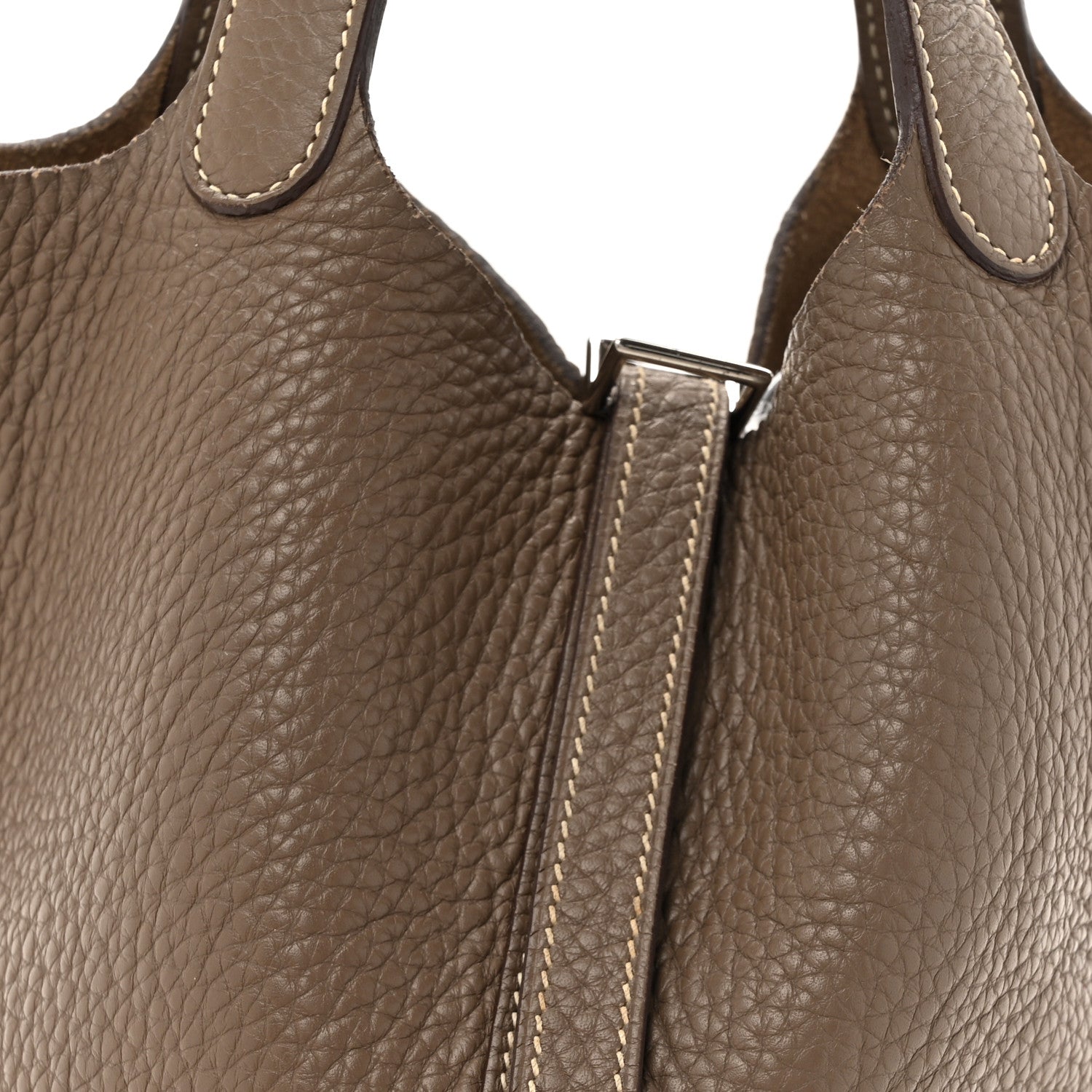 Hermes Taurillon Clemence Picotin Lock 18 PM Etoupe 8 of 16