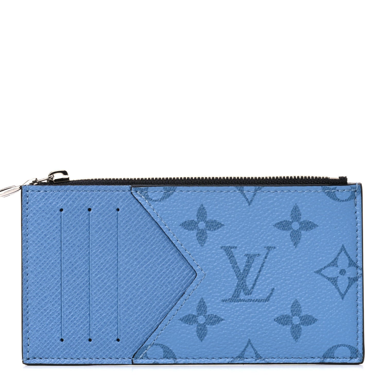 Louis Vuitton Taigarama Coin Card Holder Denim 1 of 8
