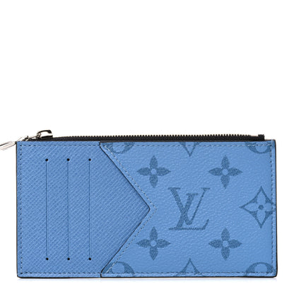 Louis Vuitton Taigarama Coin Card Holder Denim 1 of 8