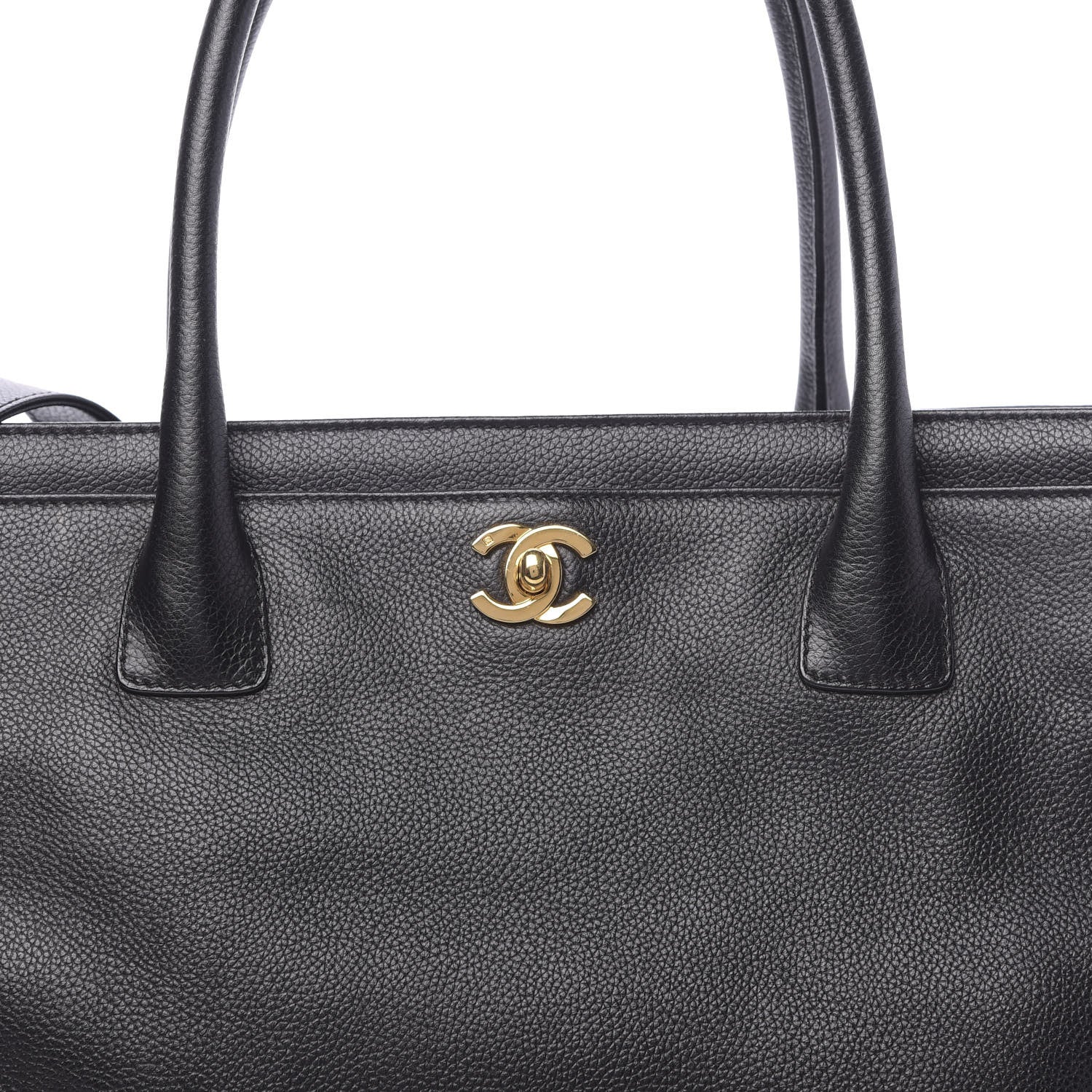 Chanel Calfskin Cerf Shopper Tote Black 12 of 16