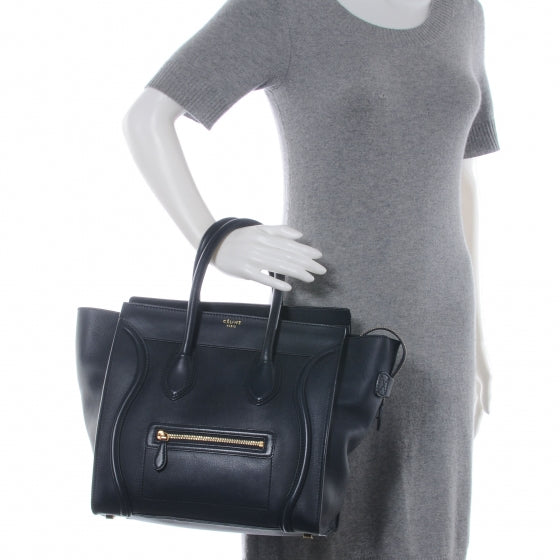 Smooth Calfskin Mini Luggage Navy