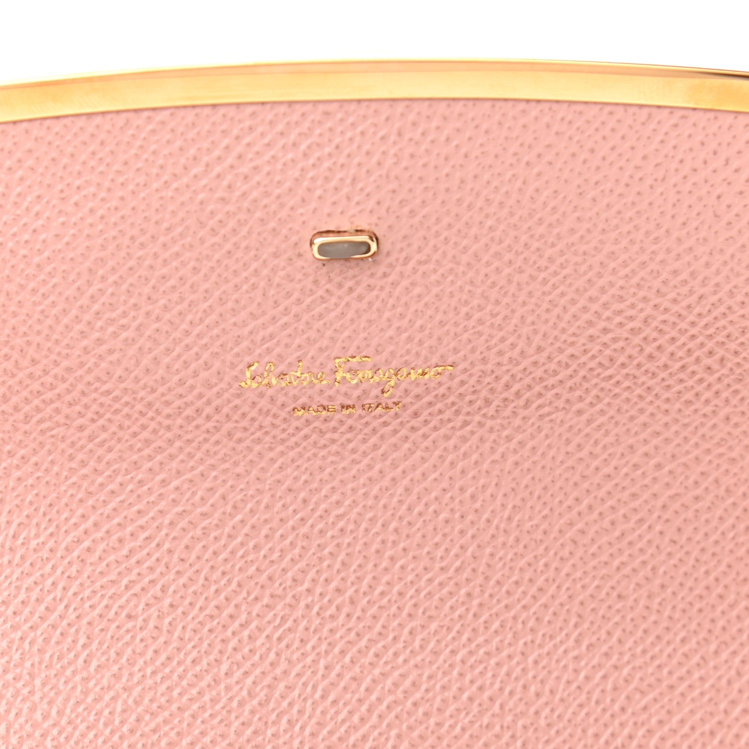 Salvatore Ferragamo Hammered Calfskin Gancini Icona Mini Bag Pink 6 of 9