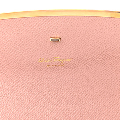 Salvatore Ferragamo Hammered Calfskin Gancini Icona Mini Bag Pink 6 of 9