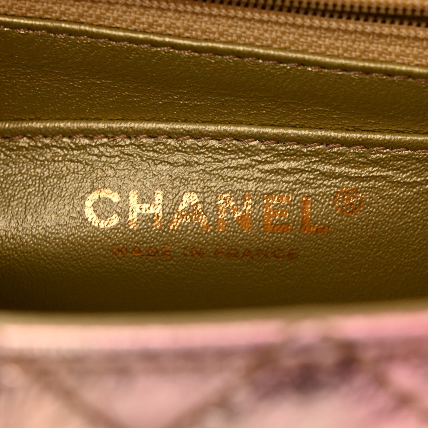 Metallic Goatskin Quilted Mini 2.55 Reissue Flap Multicolor