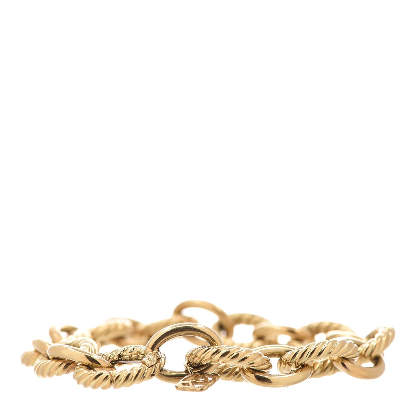 18K Yellow Gold 12mm Large Oval Link Bracelet