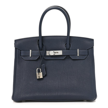 Hermes Togo Birkin 30 Bleu Nuit 1 of 12