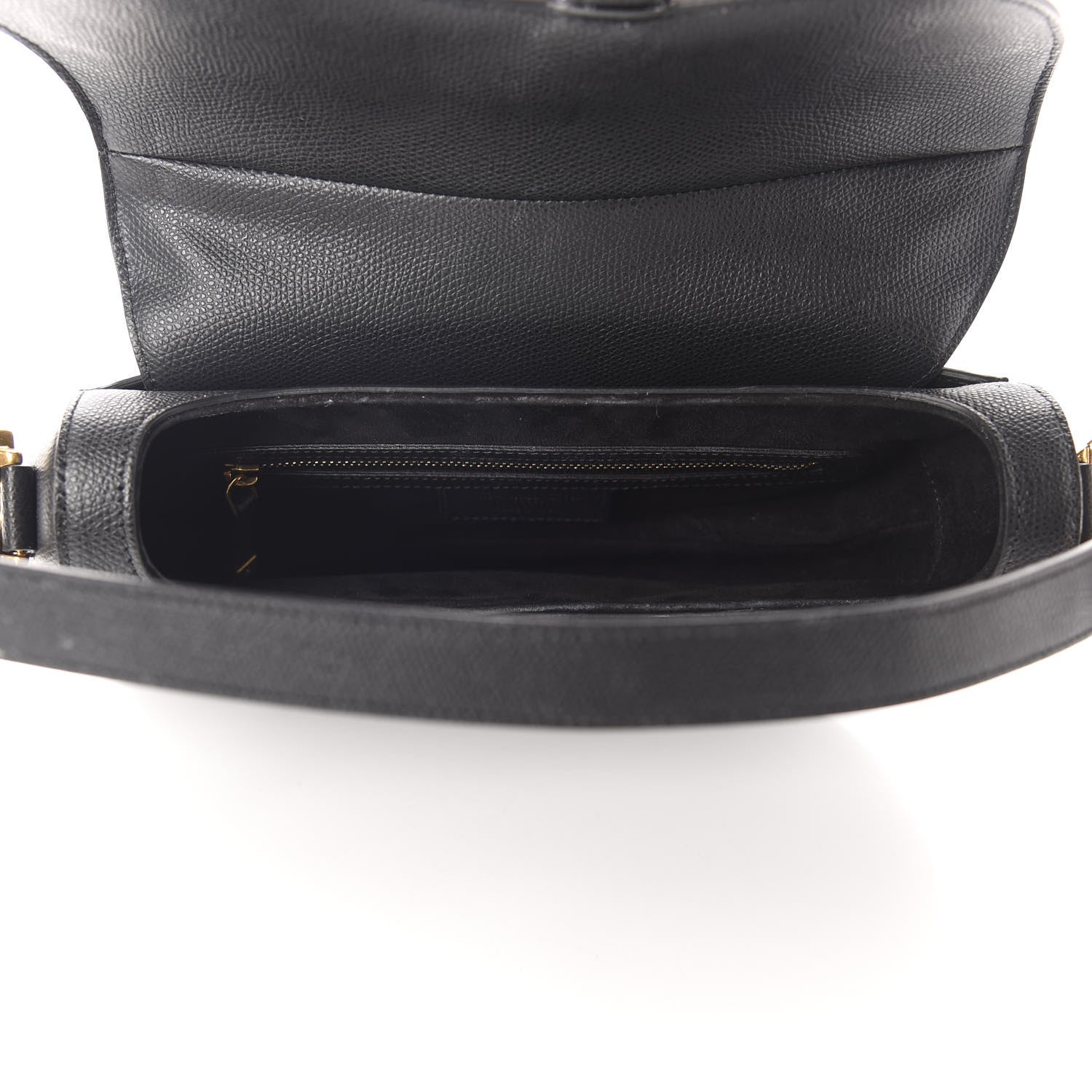 Christian Dior Grained Calfskin Saddle Bag Black 5 of 10