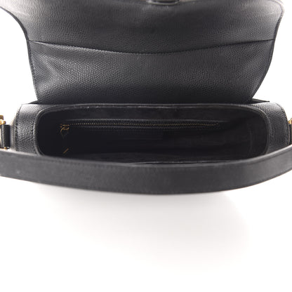 Christian Dior Grained Calfskin Saddle Bag Black 5 of 10