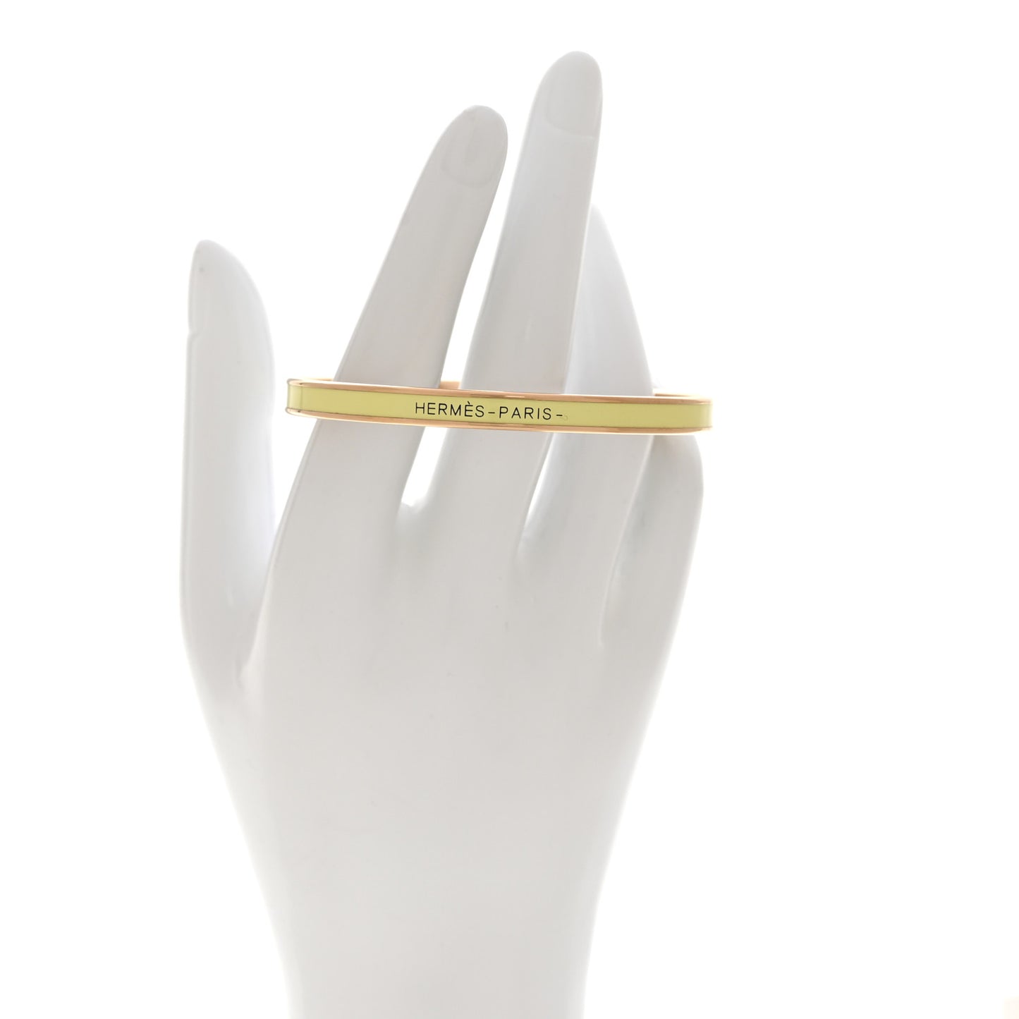 Enamel Printed Extra Narrow Fusion Bracelet Rose Candeur Poussin