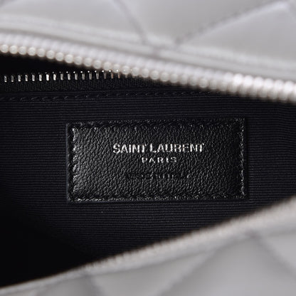 Saint Laurent Calfskin Y Quilted Monogram Loulou Bowling Bag Grey 6 of 9