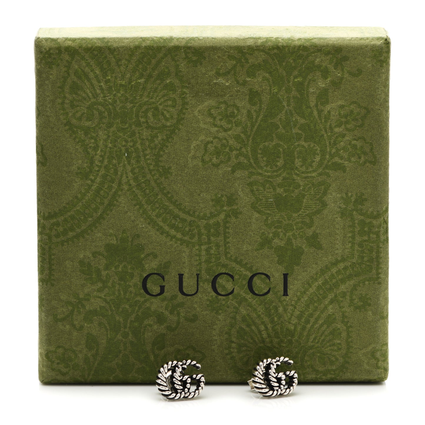 Sterling Silver Torchon Double G Earrings