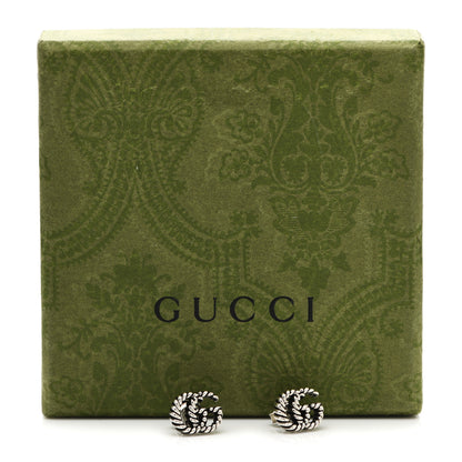 Gucci Sterling Silver Torchon Double G Earrings 5 of 5