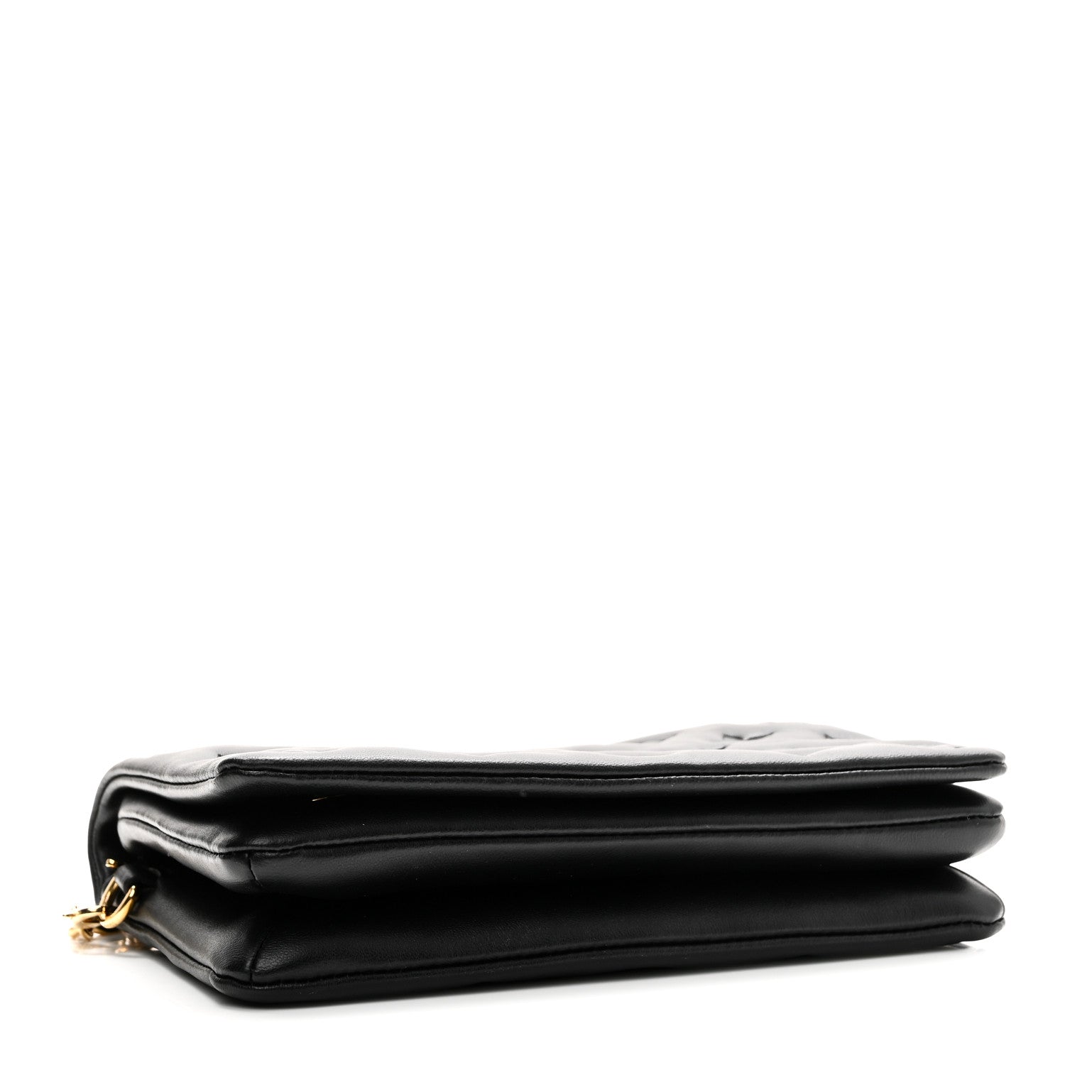 Louis Vuitton Lambskin Embossed Monogram Pochette Coussin Black 4 of 10