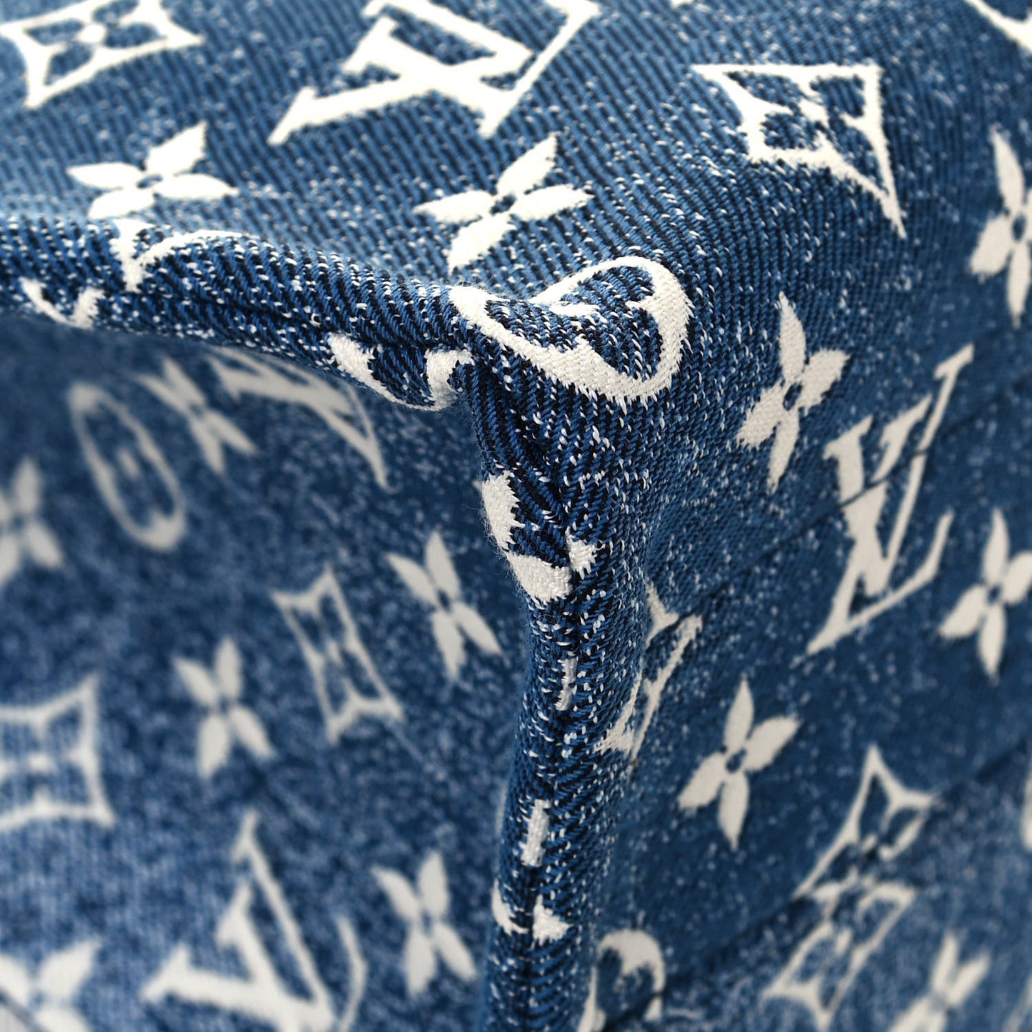 Monogram Jacquard Denim Onthego MM Bleu