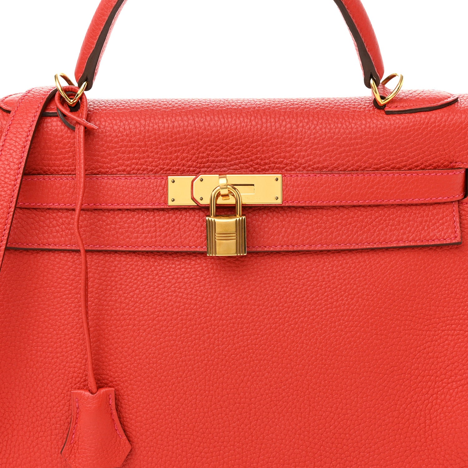 Hermes Togo Kelly Retourne 32 Geranium 8 of 11