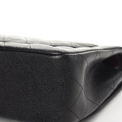 Chanel Caviar Quilted Jumbo Double Flap Black 11 of 18