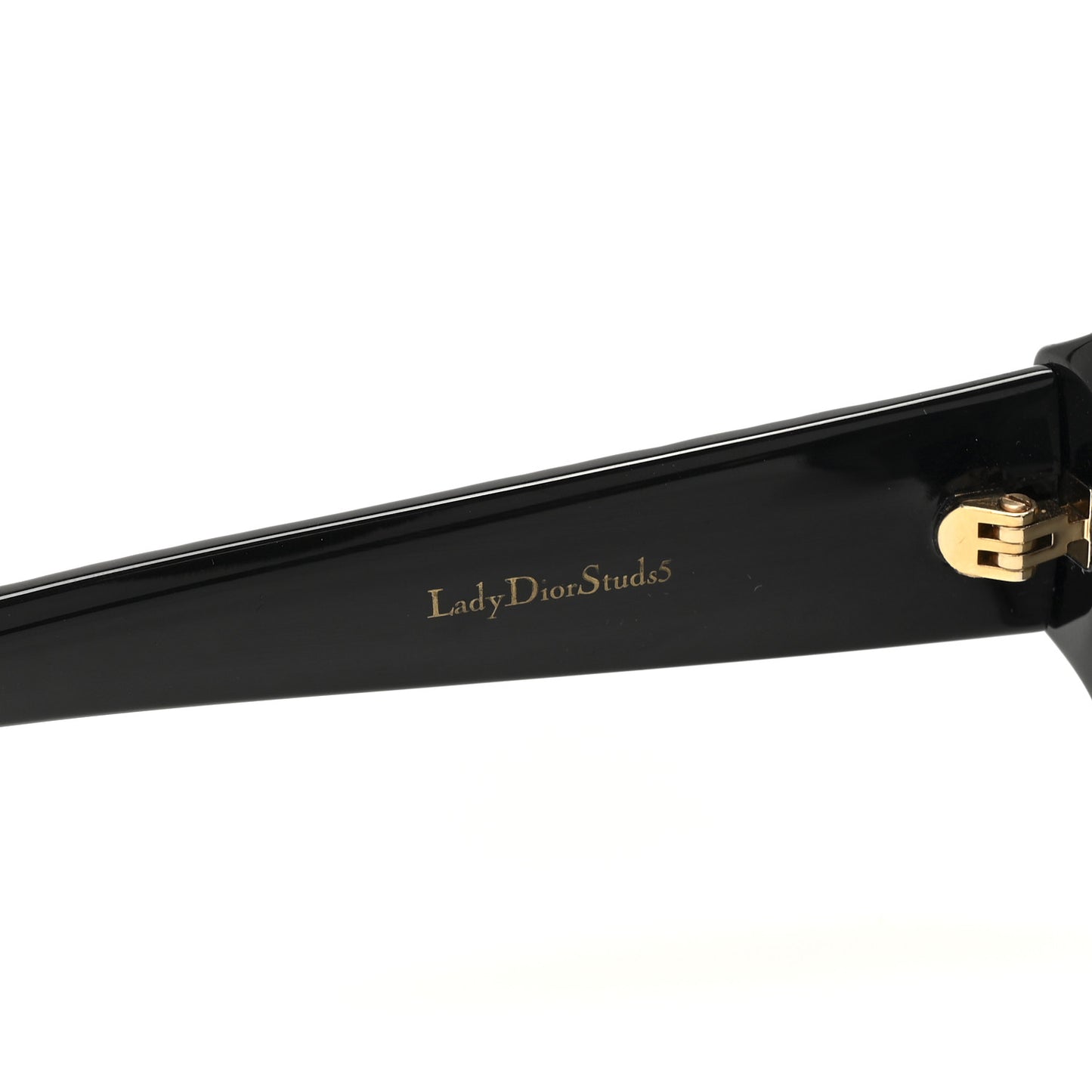 Acetate Cannage Lady Dior Studs 5 Sunglasses Black