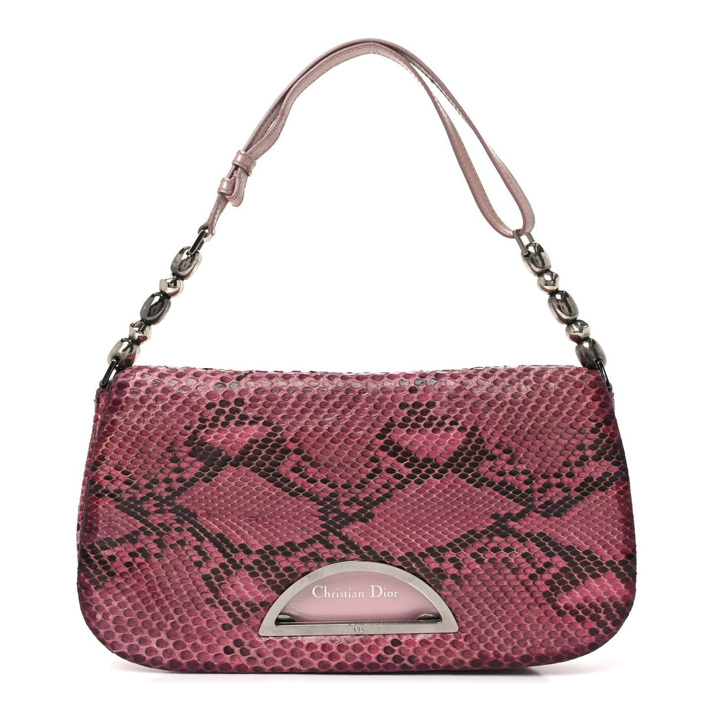 Snakeskin Malice Shoulder Bag Pink