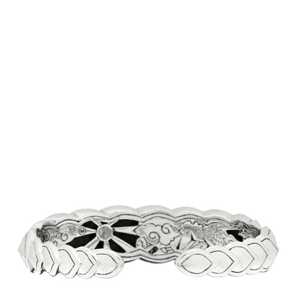John Hardy Sterling Silver Grey Mother of Pearl Legends Naga Dragon Scale Flex Cuff Bracelet 2 of 3