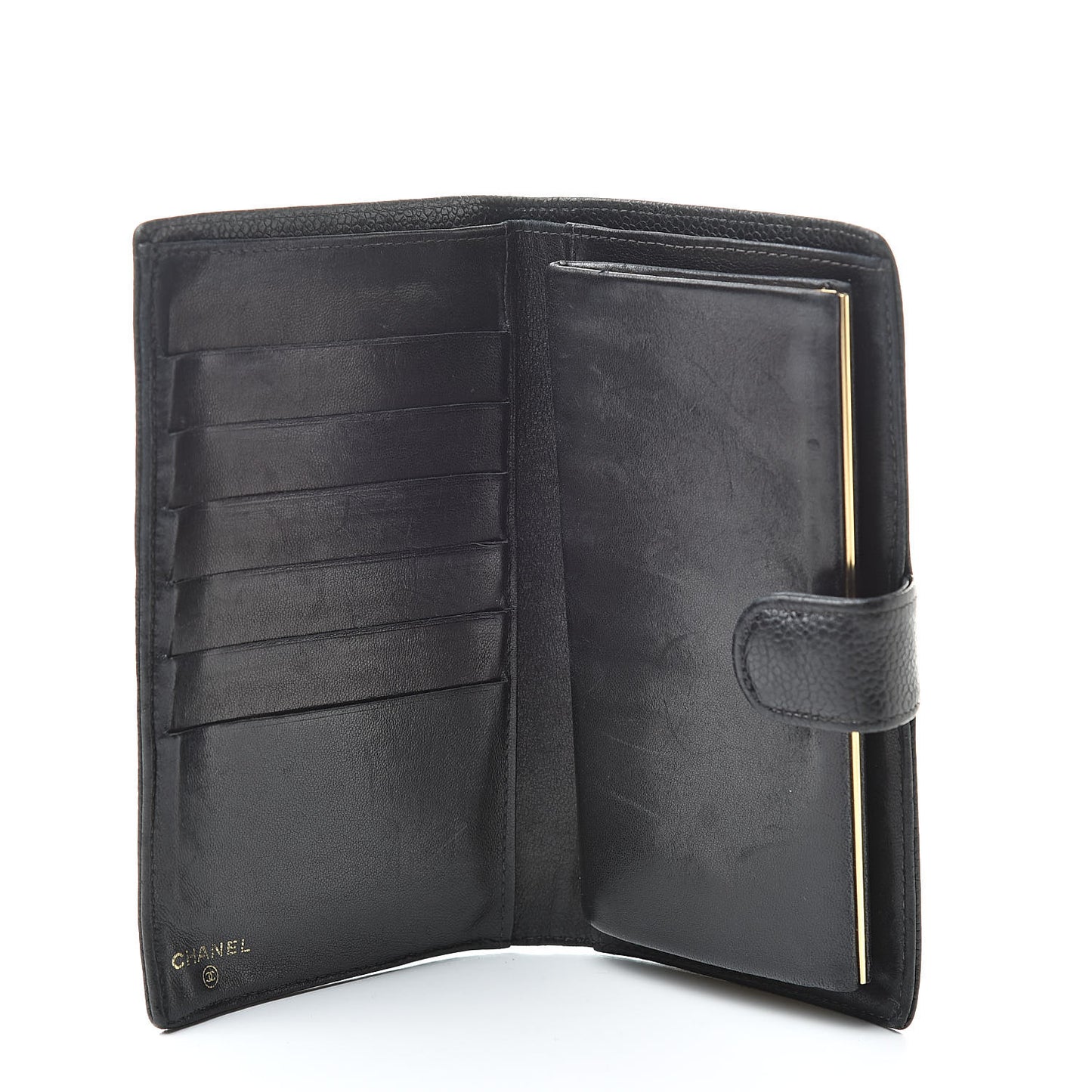Caviar Timeless CC French Wallet Black