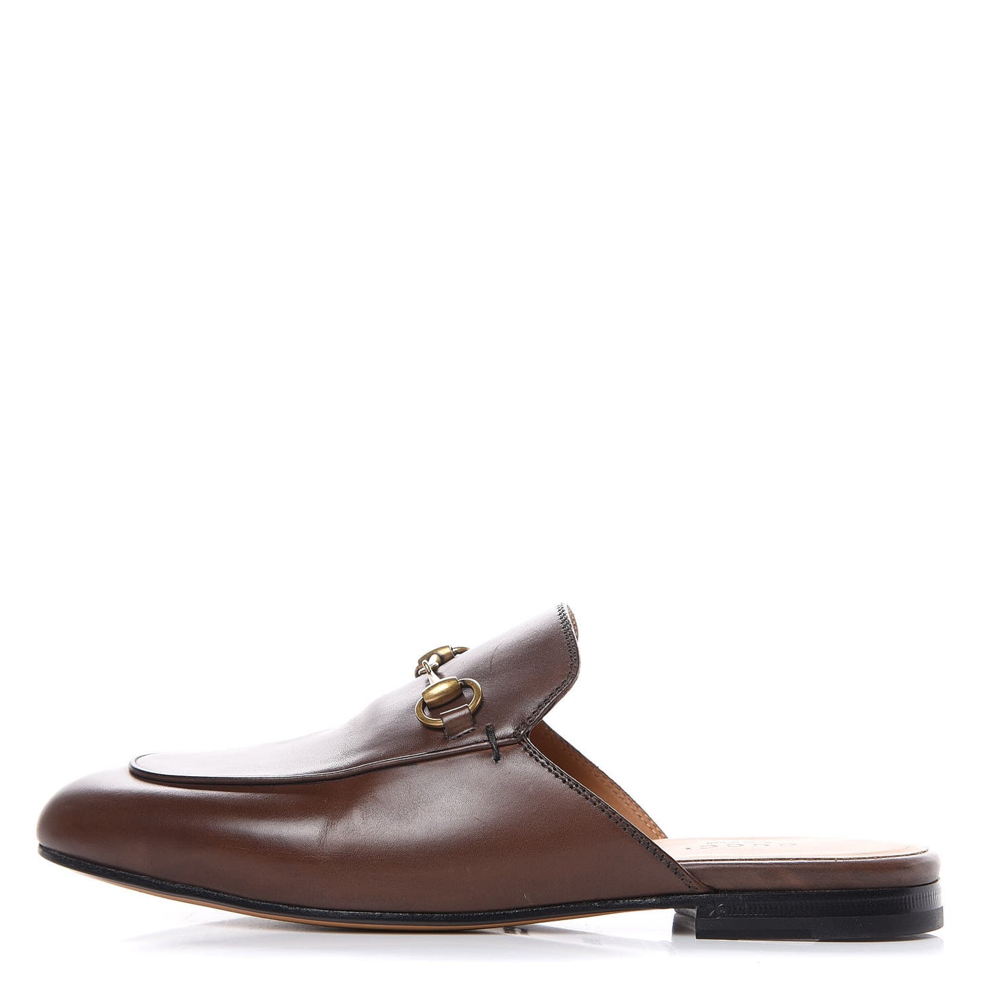 Calfskin Womens Princetown Slippers 36.5 Fondente Brown