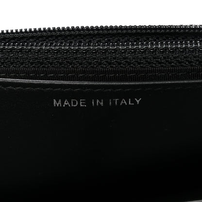 Chanel Calfskin Painted Chevron Embossed Boy Wallet On Chain WOC Black 6 of 11