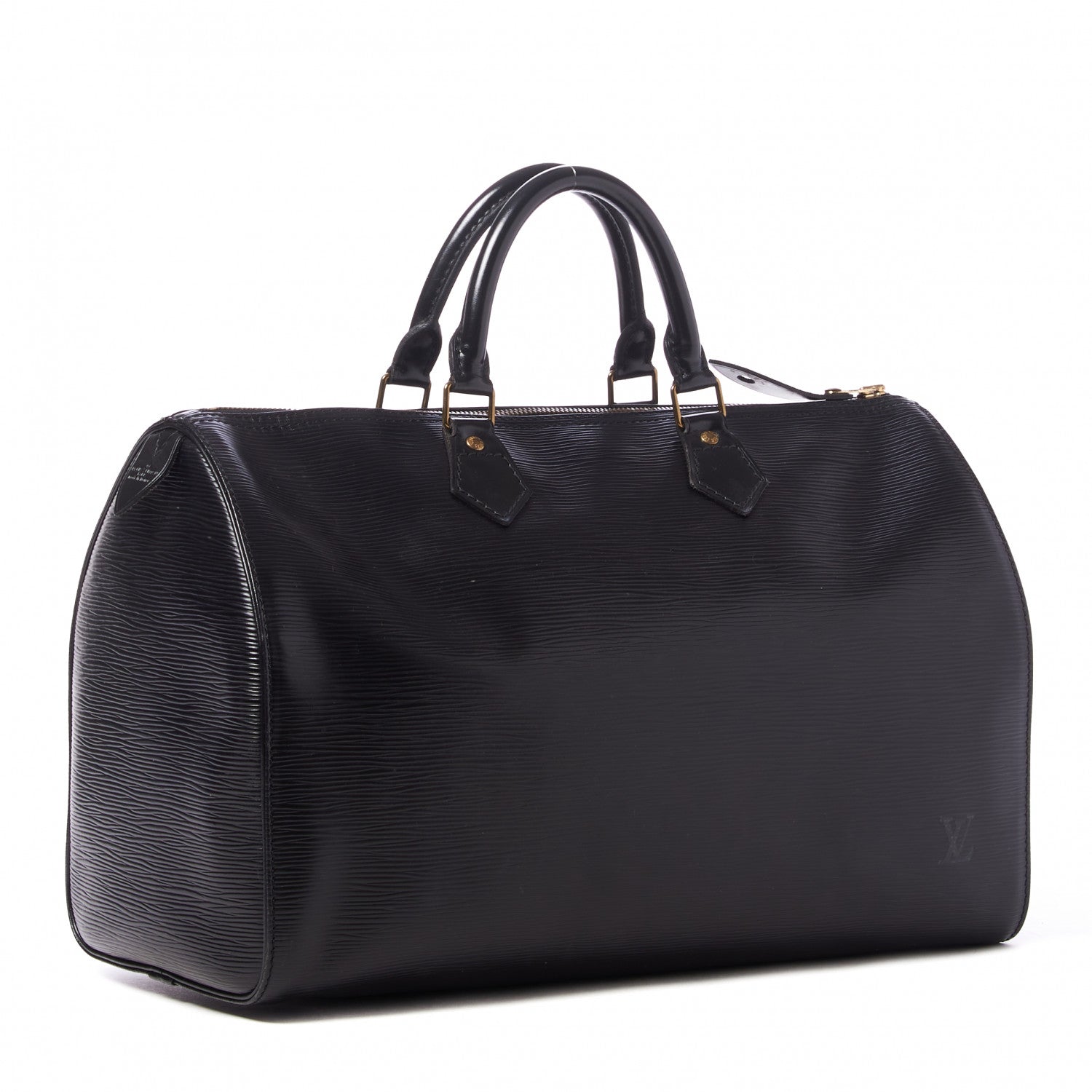 Louis Vuitton Epi Speedy 35 Black 2 of 9