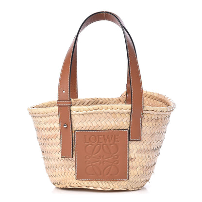 Loewe Raffia Small Basket Tote Bag Natural Tan 1 of 9