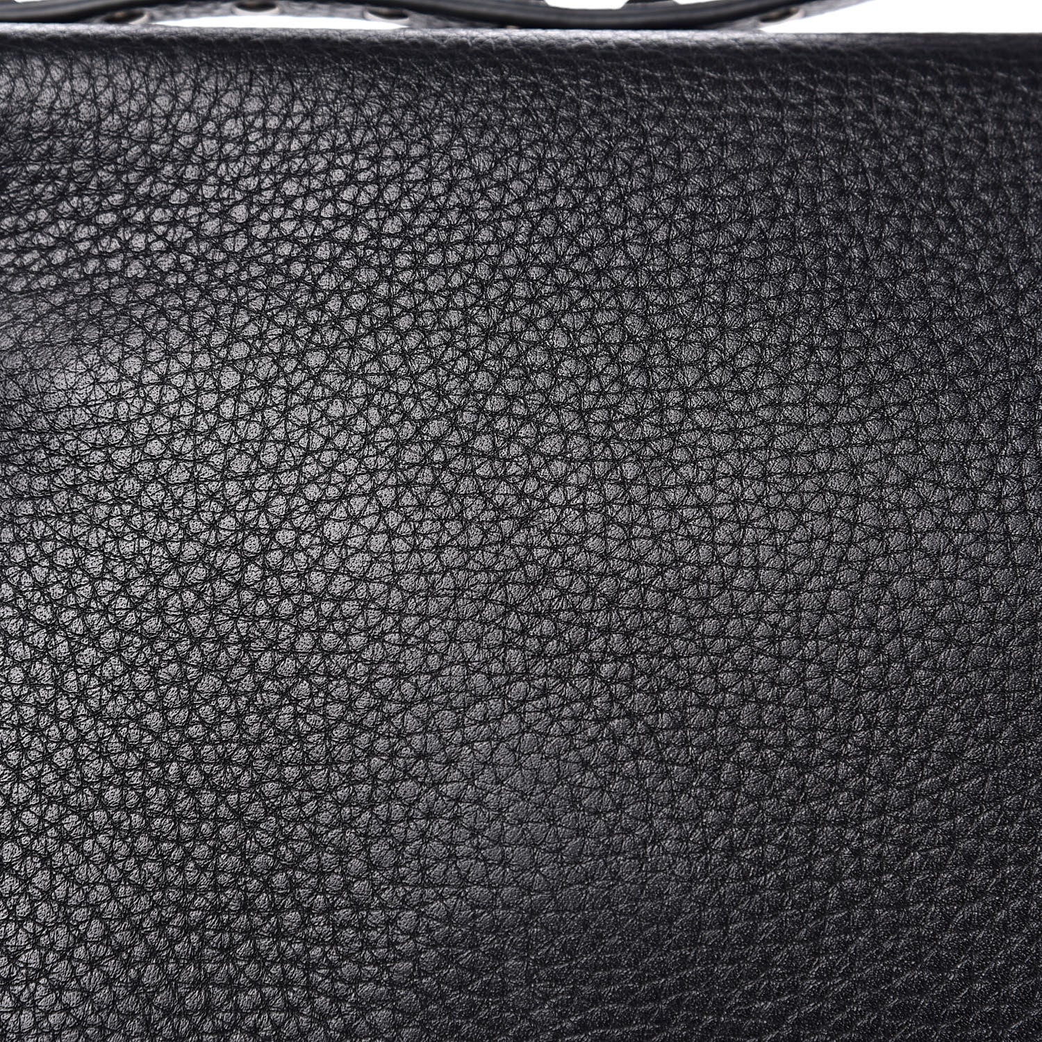 Valentino Garavani Grainy Calfskin Rockstud Double Flap Crossbody Bag Black 9 of 10