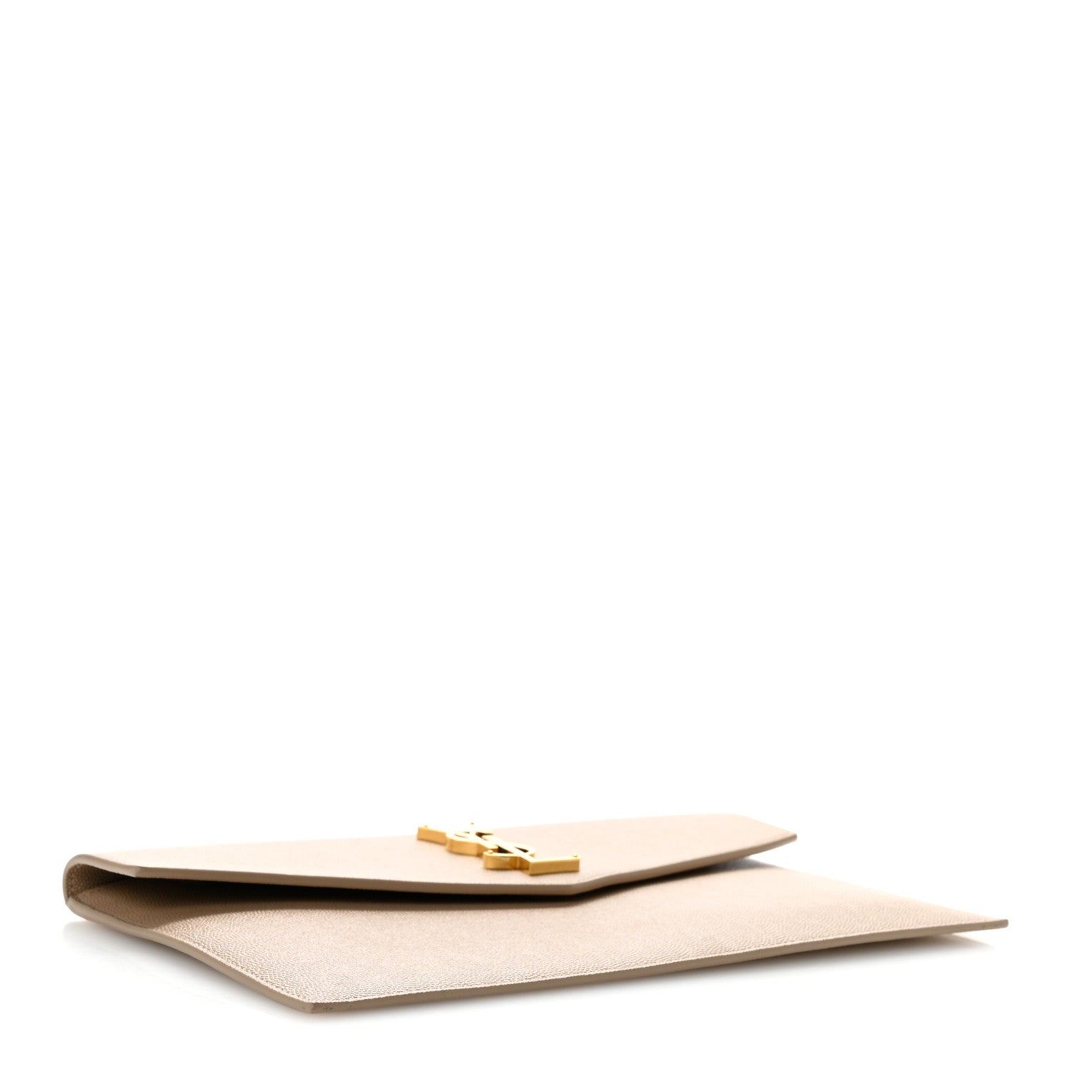 Saint Laurent Grain De Poudre Uptown Pouch Dark Beige 4 of 10