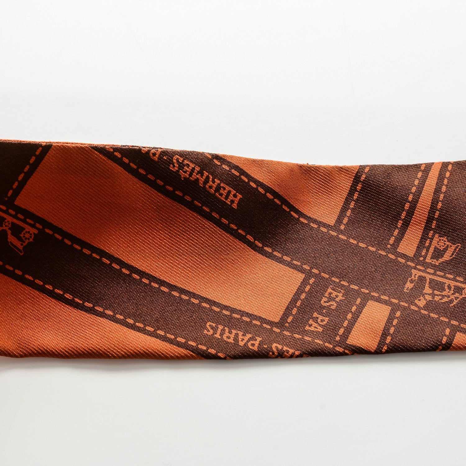 Hermes Silk Bolduc Twilly Orange 6 of 10