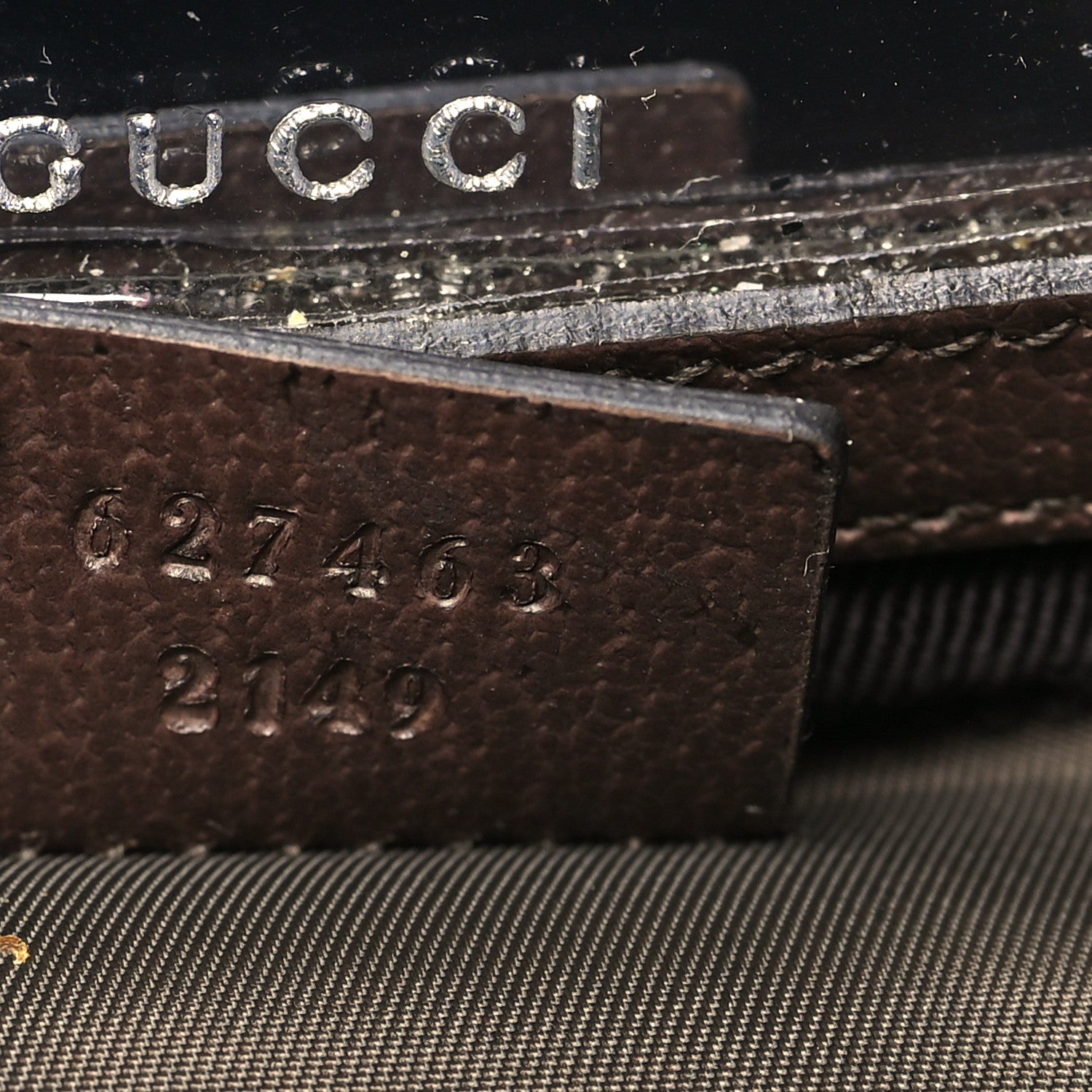 Gucci GG Supreme Monogram Textured Calfskin Web Ophidia Vanity Cosmetic Case Beige Ebony New Acero 7 of 11